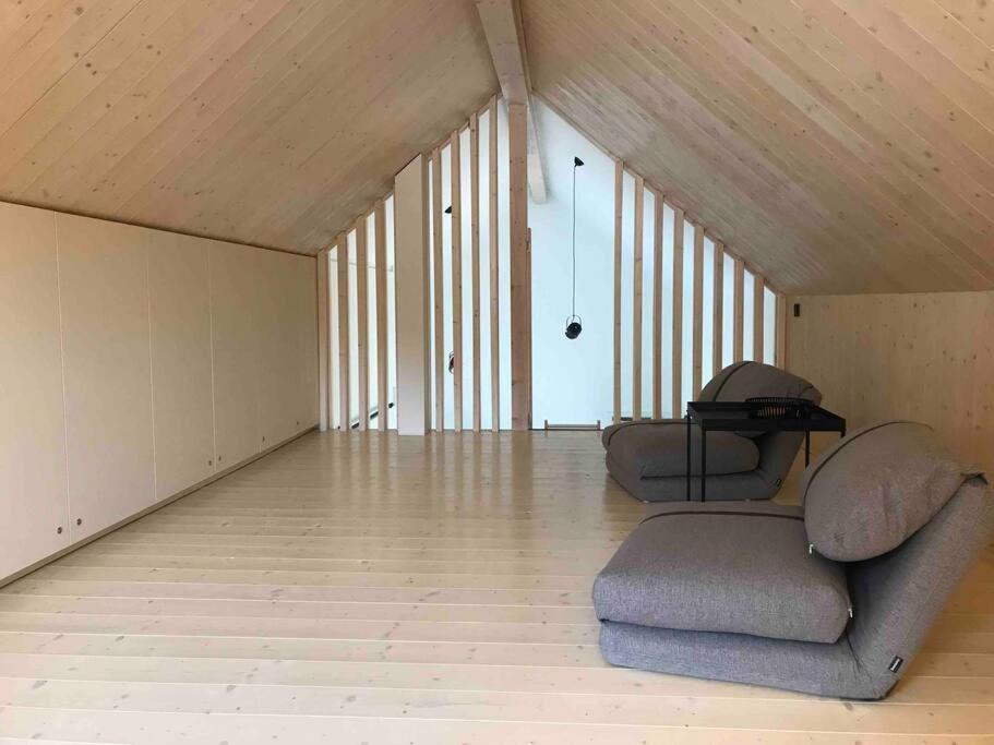 Eifelhausaufzeit-Vulkaneifel-Architekten-Chalet Mit Sauna Im Vulkankrater Immerath Exterior foto